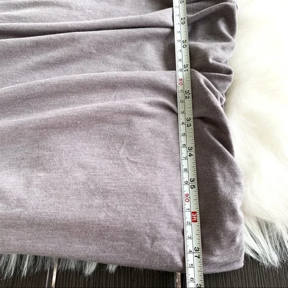 Athleta Womens Gray Ruched Short Sleeve Topanga Dress Size Small - Picture 6 of 11